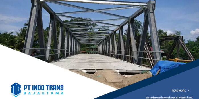 fabrikasi jembatan rangka baja