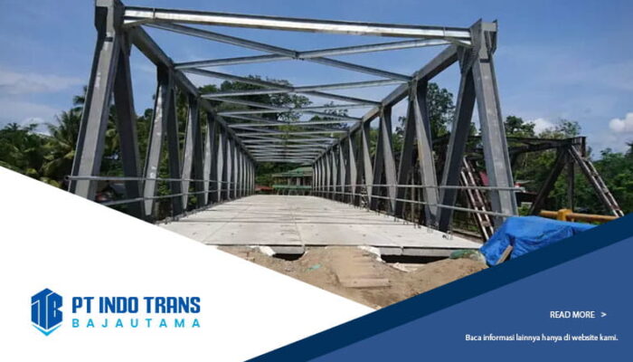 fabrikasi jembatan rangka baja
