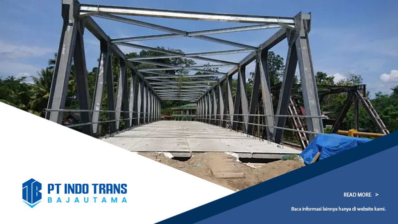 fabrikasi jembatan rangka baja